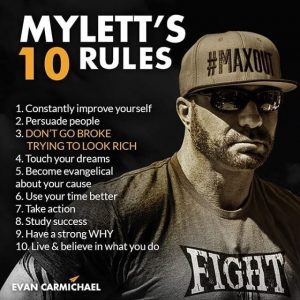 picture of ed mylett's 10 rules