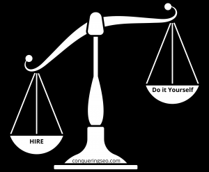 picture of hire vs do it yourself scale