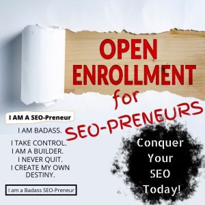 picture of OPEN ENROLLMENT for seo-preneurs for instagram